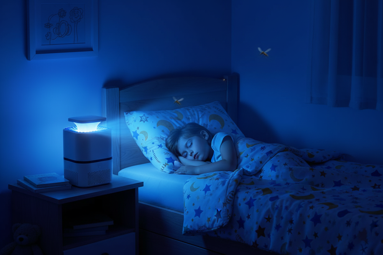 Chambre enfant — lumière bleue VORTEX